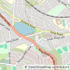 Map of Leeds, West Yorkshire