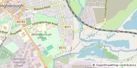 Map of Wellingborough