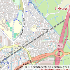 Map of Weston-Super-Mare, Somerset