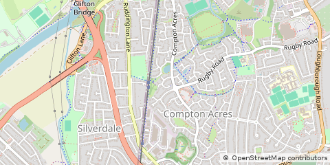 Map of Nottingham, Nottinghamshire
