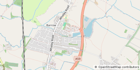 Map of Clitheroe, Lancashire