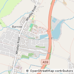 Map of Clitheroe, Lancashire