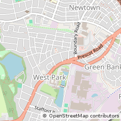 Map of ST Helens, Merseyside