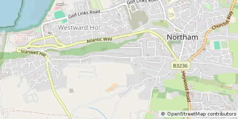 Map of Northam, Devon