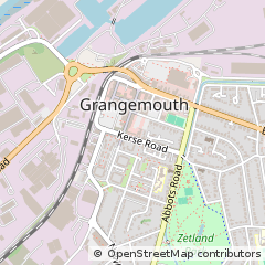 Map of Grangemouth, Stirlingshire