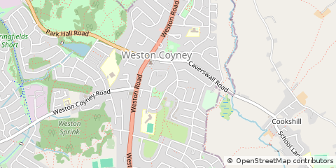 Map of Stoke-on-Trent, Staffordshire