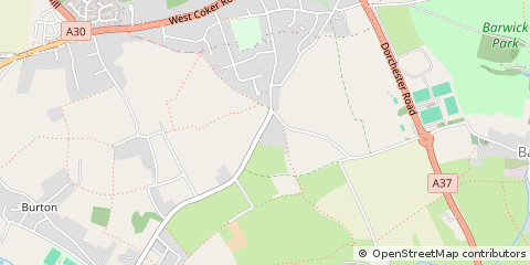 Map of Yeovil, Somerset