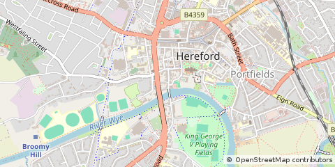 Map of Hereford