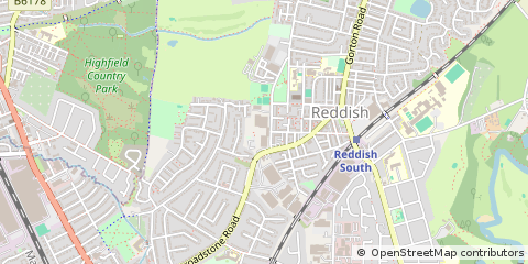 Map of Stockport, Cheshire