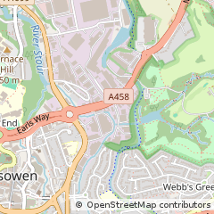 Map of Halesowen, West Midlands