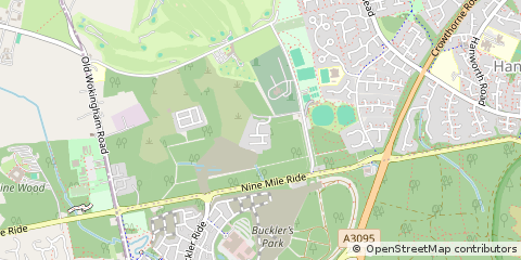 Map of Wokingham, Berkshire