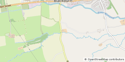 Map of Bathgate, West Lothian