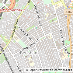 Map of Gateshead