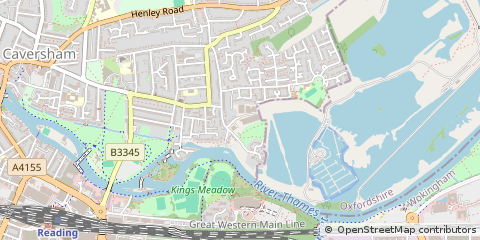 Map of Reading, Berkshire