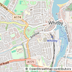 Map of Whitby, North Yorkshire