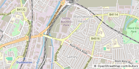 Map of Birmingham, West Midlands