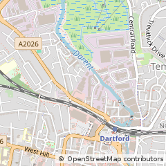 Map of Dartford, Kent