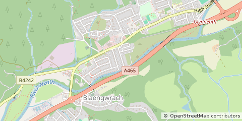 Map of Glynneath