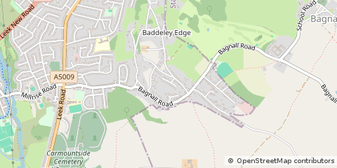 Map of Stoke-on-Trent, Staffordshire