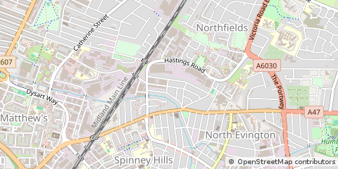 Map of Leicester