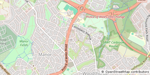 Map of Sheffield