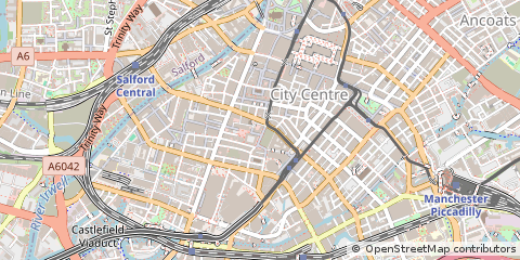 Map of Manchester