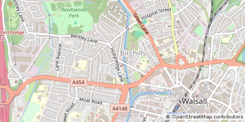 Map of Walsall