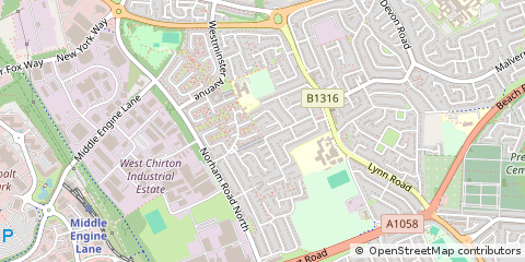 Map of North Shields
