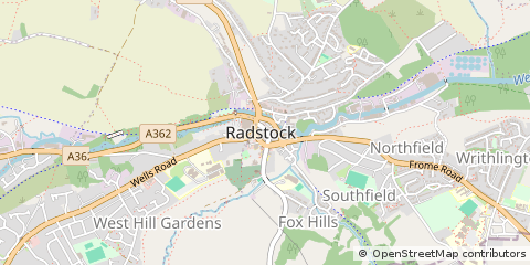Map of Radstock, Somerset