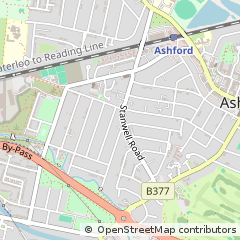 Map of Ashford, Middlesex