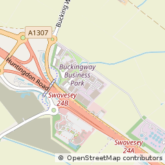 Map of Cambridge, Cambridgeshire