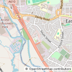 Map of Nottingham, Nottinghamshire