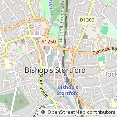 Map of Bishop's Stortford, Hertfordshire