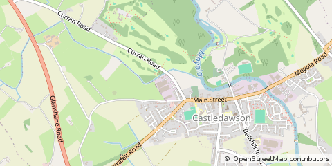 Map of Magherafelt, County Londonderry