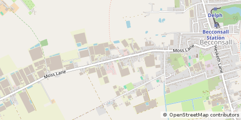 Map of Preston, Lancashire