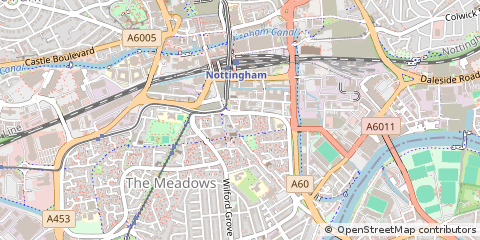 Map of Nottingham