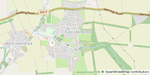 Map of Wantage, Oxfordshire