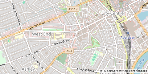 Map of Aberdeen
