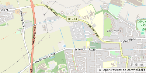 Map of Cottingham, East Yorkshire