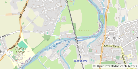 Map of Henley-on-Thames, Oxfordshire