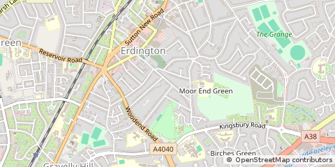 Map of Birmingham, West Midlands
