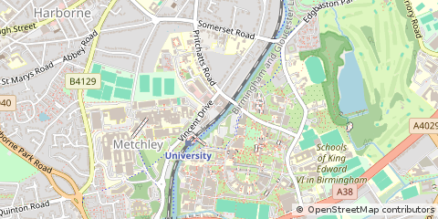 Map of Birmingham, West Midlands
