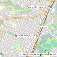 Map of Southampton, Hampshire