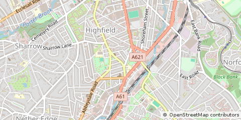 Map of Sheffield