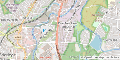 Map of Brierley Hill, West Midlands