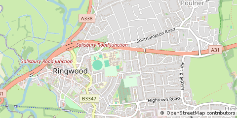Map of Ringwood, Hampshire