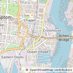 Map of Southampton, Hampshire
