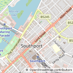 Map of Southport, Merseyside