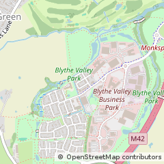 Map of Solihull, West Midlands