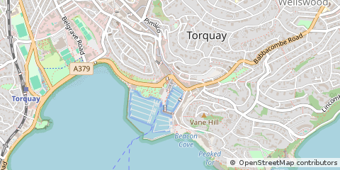 Map of Torquay, Devon